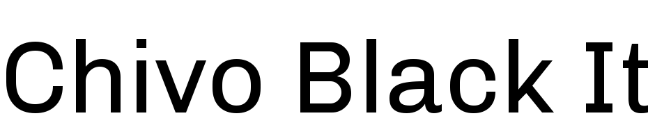 Chivo Black Italic cкачати шрифт безкоштовно